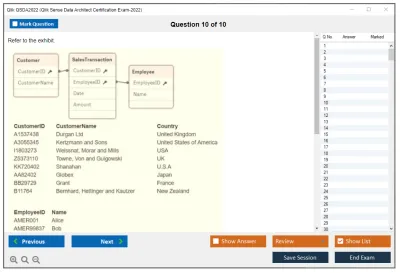 Qlik QSDA2022 Qlik Sense Data Architect Certification Exam 2022 Practice test exam simulator test engine exam Prep practice test questions answers Image 10