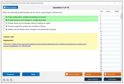 Cisco 300-610 Designing Cisco Data Center Infrastructure (DCID) Practice test exam simulator test engine exam Prep practice test questions answers Image 4