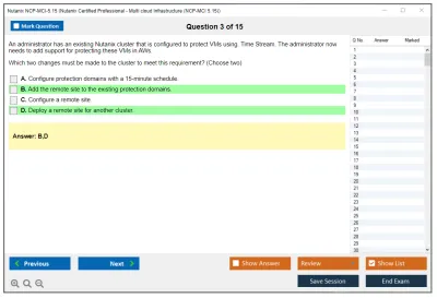 Nutanix NCP-MCI-5.15 Nutanix Certified Professional - Multi cloud Infrastructure (NCP-MCI 5.15) Practice test exam simulator test engine exam Prep practice test questions answers Image 3