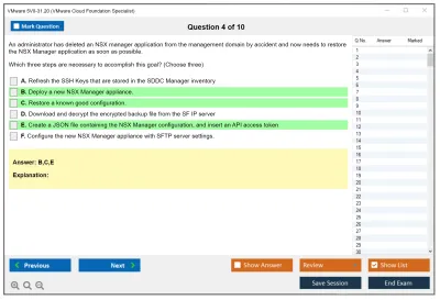 VMware 5V0-31.20 VMware Cloud Foundation Specialist Practice test exam simulator test engine exam Prep practice test questions answers Image 4