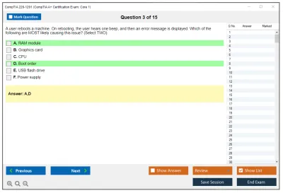 CompTIA 220-1101 CompTIA A+ Certification Exam: Core 1 Practice test exam simulator test engine exam Prep practice test questions answers Image 3