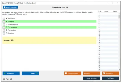 CompTIA DA0-001 CompTIA Data+ Certification Exam Practice test exam simulator test engine exam Prep practice test questions answers Image 3