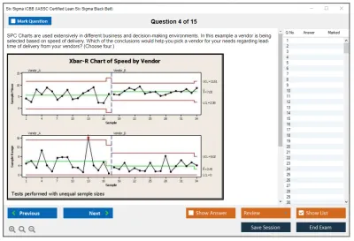 Six Sigma ICBB IASSC Lean Six Sigma – Black Belt Practice test exam simulator test engine exam Prep practice test questions answers Image 4