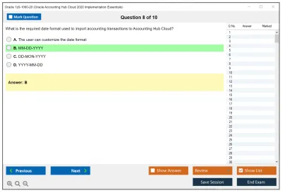 Oracle 1z0-1060-20 Oracle Accounting Hub Cloud 2020 Implementation Essentials Practice test exam simulator test engine exam Prep practice test questions answers Image 8