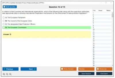 IAPP CIPP-E Certified Information Privacy Professional/Europe (CIPP/E) Practice test exam simulator test engine exam Prep practice test questions answers Image 12