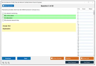 Palo Alto Networks PCNSE Palo Alto Networks Certified Security Engineer (PCNSE) PAN-OS 11.0 Practice test exam simulator test engine exam Prep practice test questions answers Image 3