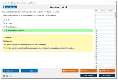 Microsoft PL-100 Microsoft Power Platform App Maker Practice test exam simulator test engine exam Prep practice test questions answers Image 12