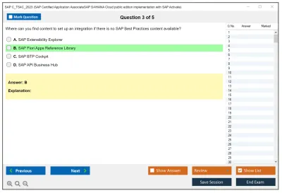 SAP C_TS4C_2023 SAP Certified Associate - SAP S/4HANA Cloud public edition implementation with SAP Activate Practice test exam simulator test engine exam Prep practice test questions answers Image 3