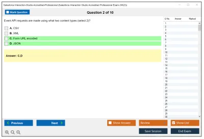 Salesforce Interaction-Studio-Accredited-Professional Salesforce Interaction Studio Accredited Professional Practice test exam simulator test engine exam Prep practice test questions answers Image 2