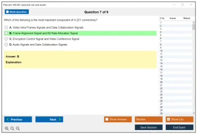 Polycom 1K0-001 Polycom Certified Videoconferencing Engineer (PCVE) Practice test exam simulator test engine exam Prep practice test questions answers Image 7