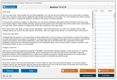 Google Professional-Cloud-Developer Google Certified Professional - Cloud Developer Practice test exam simulator test engine exam Prep practice test questions answers Image 13