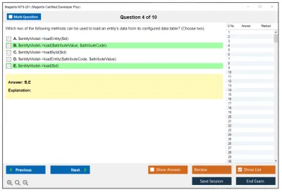 Magento M70-201 Magento Certified Developer Plus Practice test exam simulator test engine exam Prep practice test questions answers Image 4
