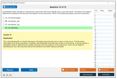 CompTIA PT0-002 CompTIA PenTest+ Certification Exam Practice test exam simulator test engine exam Prep practice test questions answers Image 12