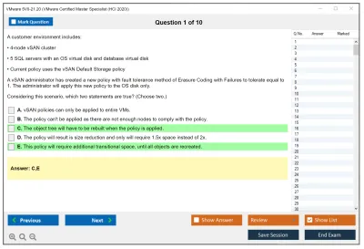 VMware 5V0-21.20 VMware Certified Master Specialist (HCI 2020) Practice test exam simulator test engine exam Prep practice test questions answers Image 1