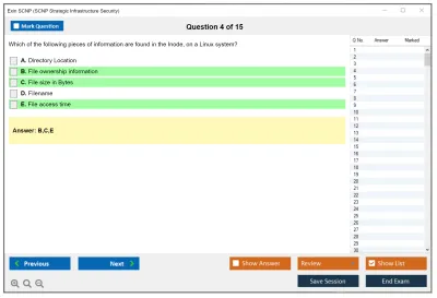 Exin SCNP SCNP Strategic Infrastructure Security Practice test exam simulator test engine exam Prep practice test questions answers Image 4