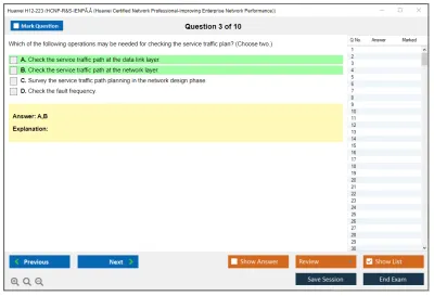 Huawei H12-223 HCNP-R&amp;S-IENPÃ‚Â (Huawei Certified Network Professional-Improving Enterprise Network Performance) Practice test exam simulator test engine exam Prep practice test questions answers Image 3