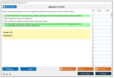 Huawei H12-711_V3.0 HCIA-Security V3.0 Practice test exam simulator test engine exam Prep practice test questions answers Image 10