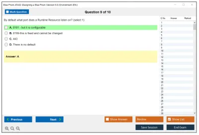 Blue Prism ATA02 Designing a Blue Prism (Version 6.0) Environment Practice test exam simulator test engine exam Prep practice test questions answers Image 9
