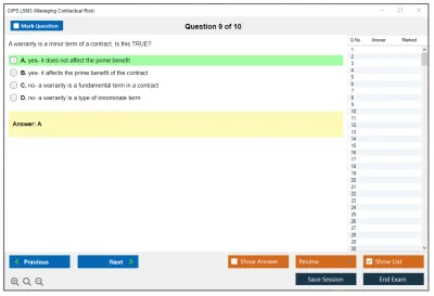 CIPS L5M3 Managing Contractual Risk Practice test exam simulator test engine exam Prep practice test questions answers Image 9