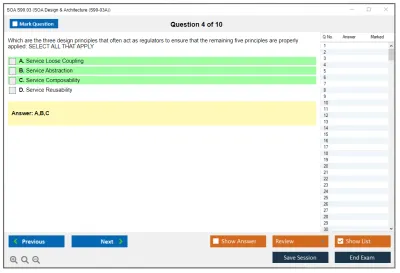 SOA S90.03 SOA Design & Architecture Practice test exam simulator test engine exam Prep practice test questions answers Image 4