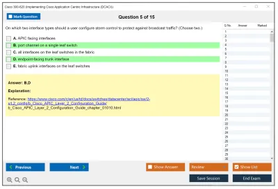 Cisco 300-620 Implementing Cisco Application Centric Infrastructure (300-620 DCACI) Practice test exam simulator test engine exam Prep practice test questions answers Image 5