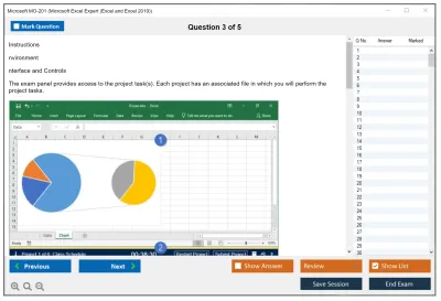 Microsoft MO-201 Microsoft Excel Expert (Excel and Excel 2019) Practice test exam simulator test engine exam Prep practice test questions answers Image 3