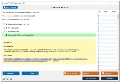 Microsoft 70-483 Programming in C# Practice test exam simulator test engine exam Prep practice test questions answers Image 14