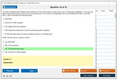 CA Technologies CAT-280 CA AppLogic r3 Administrator Exam Practice test exam simulator test engine exam Prep practice test questions answers Image 10