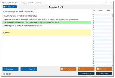 ITIL ITILSC-OSA ITIL Service Capability Operational Support and Analysis Practice test exam simulator test engine exam Prep practice test questions answers Image 4