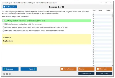 Magento Magento-2-Certified-Solution-Specialist Magento 2 Certified Solution Specialist Exam Practice test exam simulator test engine exam Prep practice test questions answers Image 9