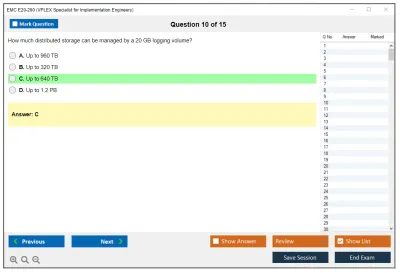 EMC E20-260 VPLEX Specialist Exam for Implementation Engineers Practice test exam simulator test engine exam Prep practice test questions answers Image 10