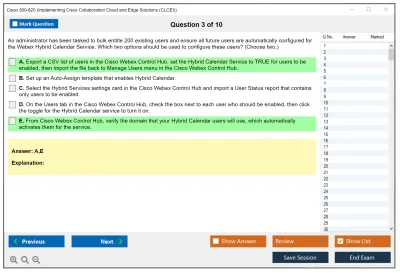 Cisco 300-820 Implementing Cisco Collaboration Cloud and Edge Solutions (300-820 CLCEI) Practice test exam simulator test engine exam Prep practice test questions answers Image 3