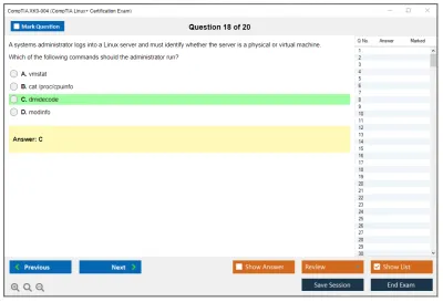 CompTIA XK0-004 CompTIA Linux+ Certification Exam Practice test exam simulator test engine exam Prep practice test questions answers Image 18