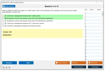 ARM EN0-001 ARM Accredited Engineer Practice test exam simulator test engine exam Prep practice test questions answers Image 5