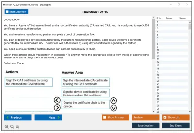 Microsoft AZ-220 Microsoft Azure IoT Developer Practice test exam simulator test engine exam Prep practice test questions answers Image 2