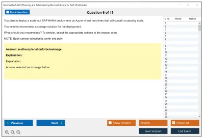 Microsoft AZ-120 Planning and Administering Microsoft Azure for SAP Workloads Practice test exam simulator test engine exam Prep practice test questions answers Image 6