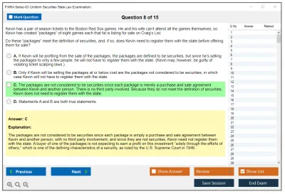 FINRA Series-63 Uniform Securities State Law Examination Practice test exam simulator test engine exam Prep practice test questions answers Image 8