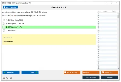 IBM C1000-020 IBM New Workloads Sales V2 Practice test exam simulator test engine exam Prep practice test questions answers Image 4