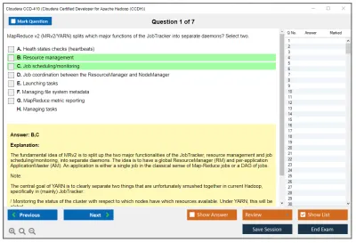 Cloudera CCD-410 Cloudera Certified Developer for Apache Hadoop (CCDH) Practice test exam simulator test engine exam Prep practice test questions answers Image 1