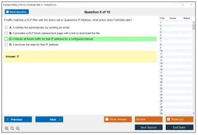 Fortinet NSE4_FGT-6.0 Fortinet NSE 4 - FortiOS 6.0 Practice test exam simulator test engine exam Prep practice test questions answers Image 6