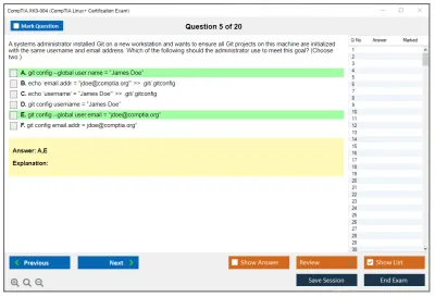 CompTIA XK0-004 CompTIA Linux+ Certification Exam Practice test exam simulator test engine exam Prep practice test questions answers Image 5