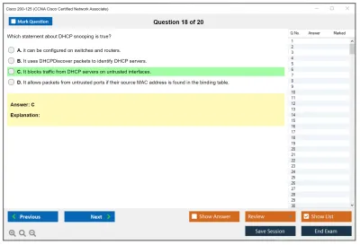 Cisco 200-125 CCNA Cisco Certified Network Associate Practice test exam simulator test engine exam Prep practice test questions answers Image 18