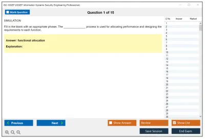 ISC2 ISSEP ISSEP Information Systems Security Engineering Professional Practice test exam simulator test engine exam Prep practice test questions answers Image 1