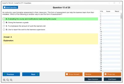 CompTIA TK0-201 CTT+ Exam (Certified Technical) Practice test exam simulator test engine exam Prep practice test questions answers Image 13