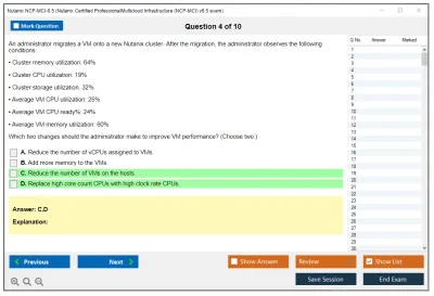 Nutanix NCP-MCI-6.5 Nutanix Certified Professional - Multicloud Infrastructure (NCP-MCI) v6.5 exam Practice test exam simulator test engine exam Prep practice test questions answers Image 4