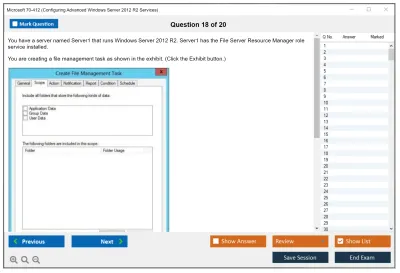 Microsoft 70-412 Configuring Advanced Windows Server 2012 R2 Services Practice test exam simulator test engine exam Prep practice test questions answers Image 18
