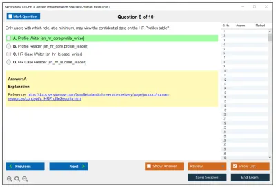 ServiceNow CIS-HR Certified Implementation Specialist-Human Resources Practice test exam simulator test engine exam Prep practice test questions answers Image 8
