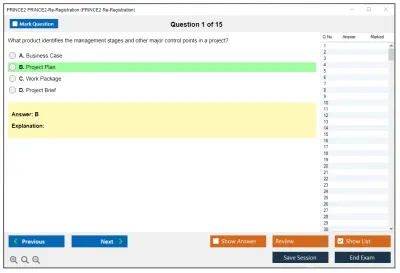 PRINCE2 PRINCE2-Re-Registration PRINCE2 Re-Registration Practice test exam simulator test engine exam Prep practice test questions answers Image 1