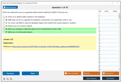 Oracle 1z0-148 Oracle Database 12c: Advanced PL/SQL Practice test exam simulator test engine exam Prep practice test questions answers Image 1