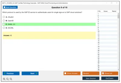 SAP C_HCADM_02 SAP Certified Technology Associate - SAP HANA Cloud Provisioning and Administration Practice test exam simulator test engine exam Prep practice test questions answers Image 9